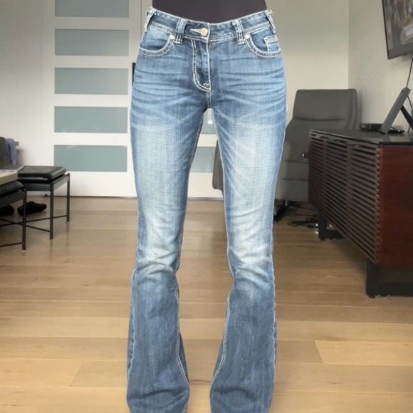 Rock and Roll Denim 26” long bootcut jeans - Picture 3 of 6